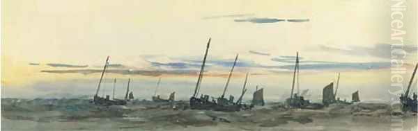 At the fishing grounds Oil Painting by William Lionel Wyllie