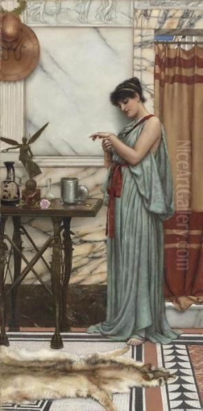 His Birthday Oil Painting by John William Godward