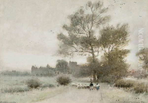 Arundel Castle, Sussex Oil Painting by Albert Goodwin