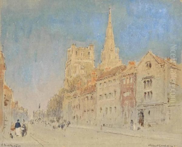 Chichester Oil Painting by Albert Goodwin