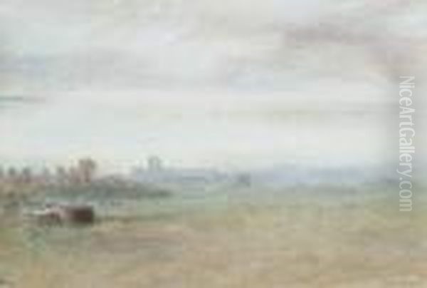 St Albans Oil Painting by Albert Goodwin