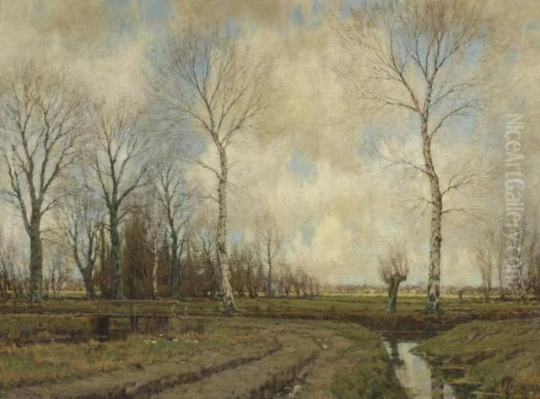 Gezicht Op De Vordense Beek, Vorden Oil Painting by Arnold Marc Gorter