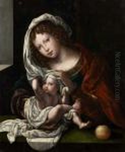 Vierge A L'enfant Oil Painting by Jan Mabuse