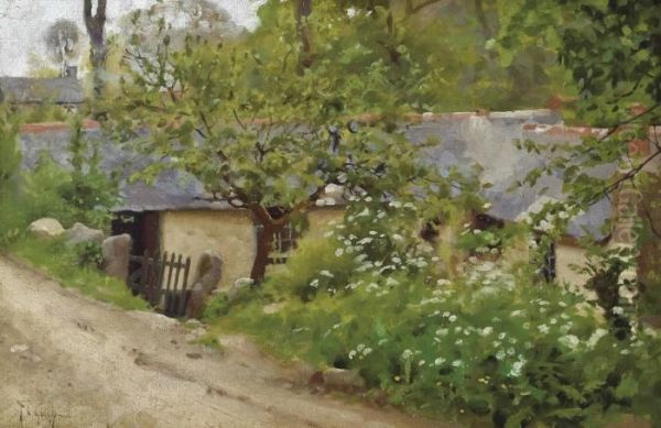 The Cabin, Lamorna Oil Painting by Thomas Cooper Gotch