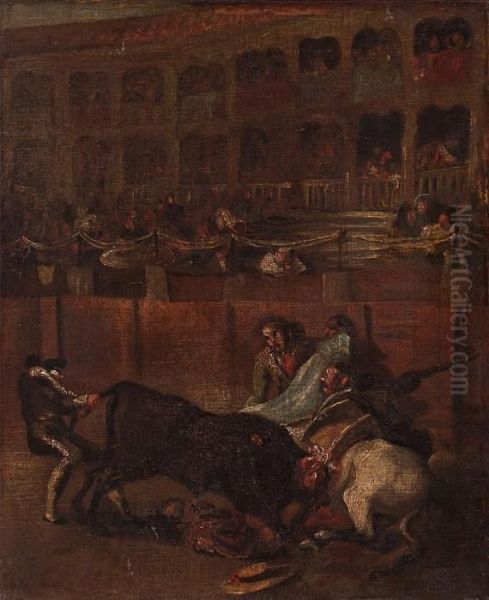 Escena Taurina Oil Painting by Francisco De Goya y Lucientes