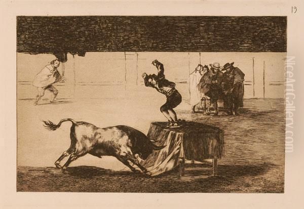 La Tauromaquia Oil Painting by Francisco De Goya y Lucientes