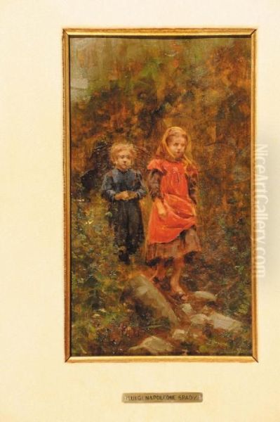 Bimbi Oil Painting by Napoleone Luigi Grady