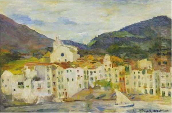 Cadaques Oil Painting by Luis Graner Arrufi