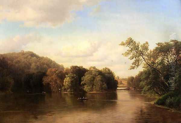 Boating down the River by Gottlieb Daniel Paul Weber