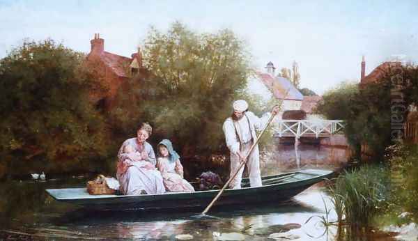 Going Home, 1873 Oil Painting by Henry Woods