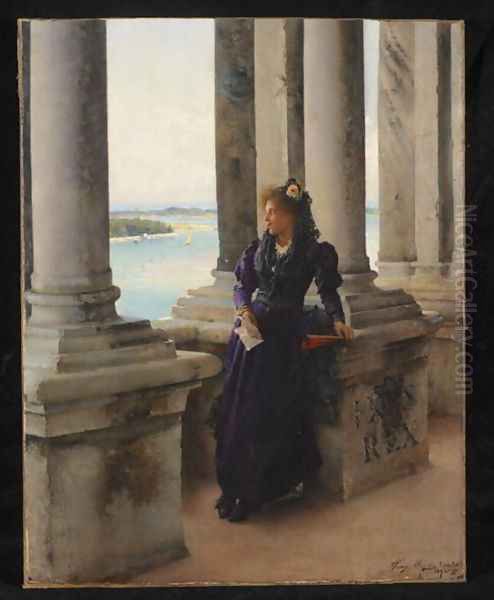 In the Belfry of the Campanile of St. Marks, Venice, 1892 Oil Painting by Henry Woods