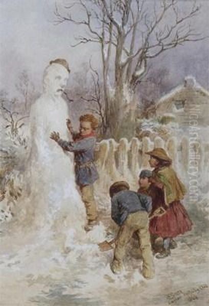 The Snowman Oil Painting by Charles Green