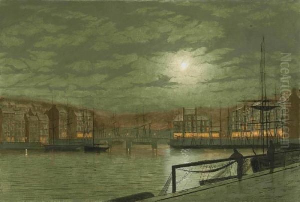 Whitby Oil Painting by John Atkinson Grimshaw