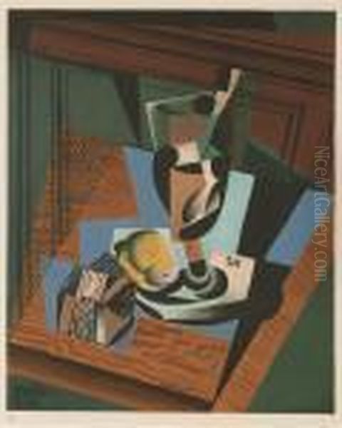 Nature Morte Oil Painting by Juan Gris