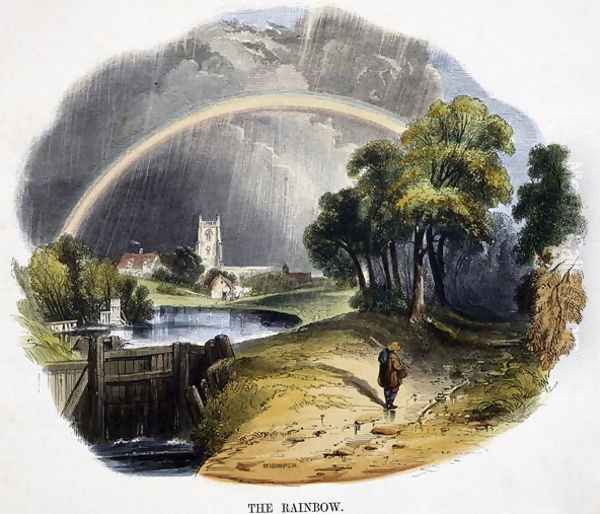 The Rainbow, from Phenomena of Nature, 1849 Oil Painting by Josiah Wood Whymper