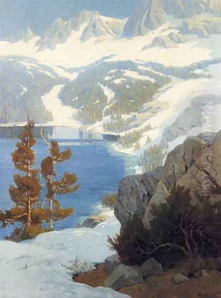 Lake George, Sierra Nevada Oil Painting by Elmer Wachtel