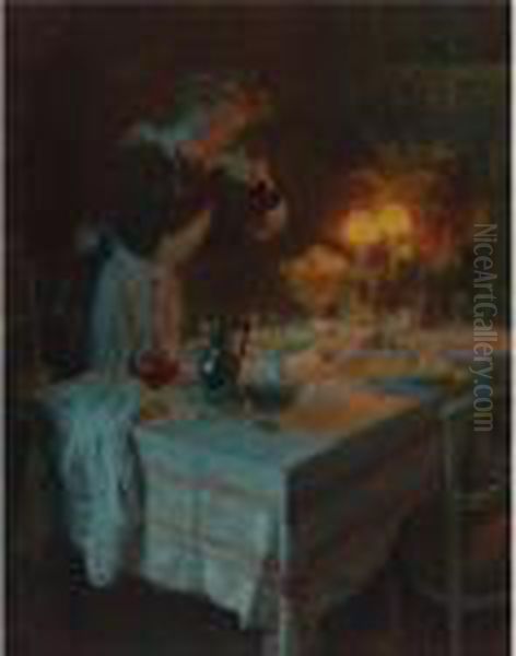 Effet De Lumiere Oil Painting by Jules-Alexandre Grun