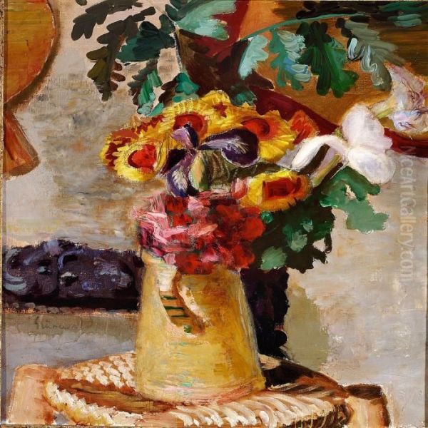 Flowers Oil Painting by Isaac Grunewald