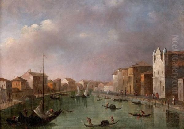 Venise Vue Du Grand Canal Oil Painting by Giacomo Guardi