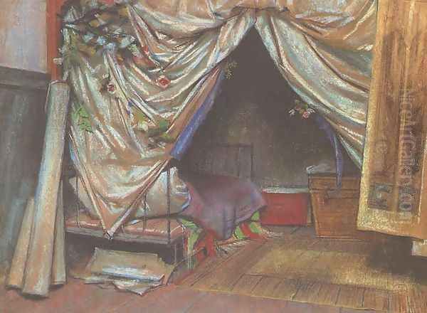 Interior of the Artist's Studio in Paris Oil Painting by Stanislaw Wyspianski