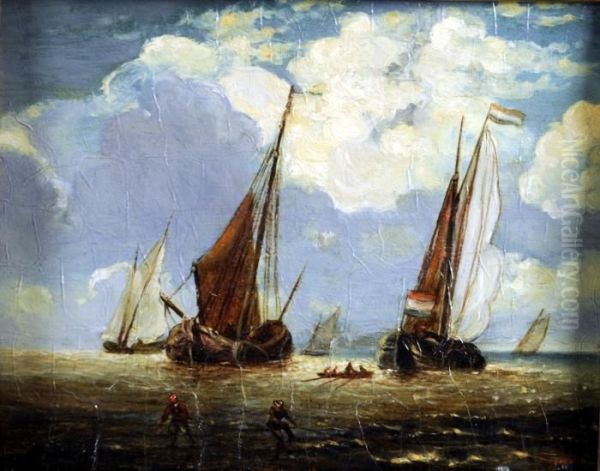 Marine Oil Painting by Theodore Gudin