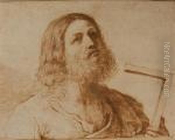 Christ Oil Painting by Guercino