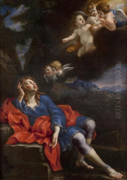 Il Sogno Di Endimione Oil Painting by Domenico Guidobono