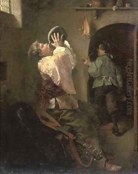 The drunkard Oil Painting by William John Wainwright