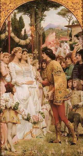 The May Ball, Florence Oil Painting by Jacques-Clement Wagrez