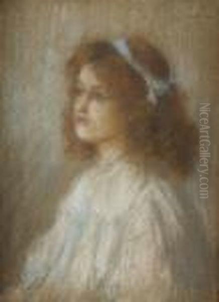 Portrait Of A Girl Oil Painting by James Guthrie