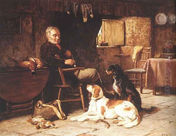 A Rest Well Earned Oil Painting by James Clarke Waite