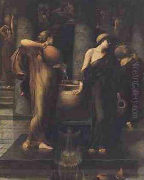 The Labour of the Danaides Oil Painting by John Reinhard Weguelin