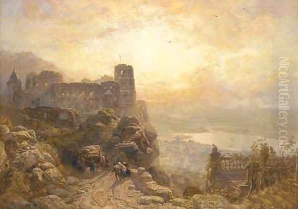 Heidelberg Oil Painting by James Webb