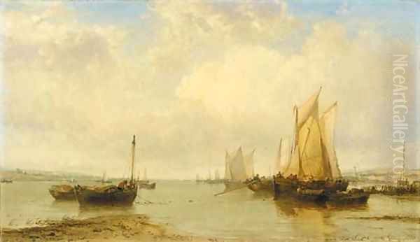 Near Cowes, the Isle of Wight Oil Painting by James Webb