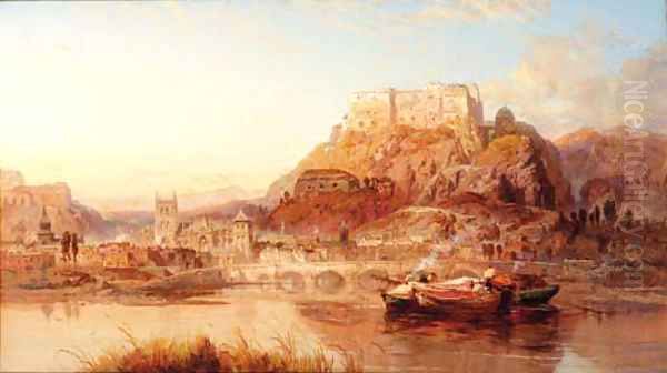 Chteau Namur, Belgium Oil Painting by James Webb