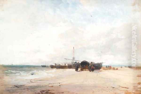 Near Walmer, Kent Oil Painting by James Webb