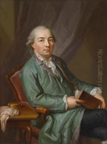 Portrait Of Johannes Jenner Oil Painting by Emmanuel Jakob Handmann