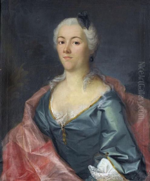 Portrat Einer Adligen Dame Oil Painting by Emmanuel Jakob Handmann