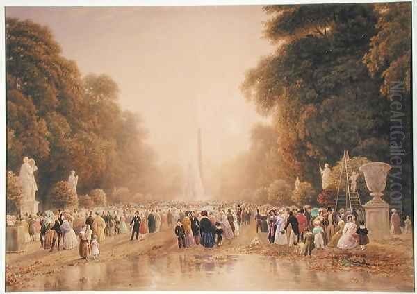 The Tuileries, c.1840 Oil Painting by William Wyld