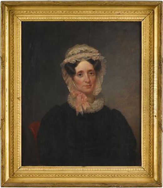 Portrait Of Mrs. William King Oil Painting by Chester Harding