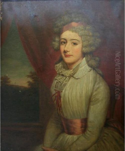 Portrait Of Mary Mangles Oil Painting by Dorofield Hardy