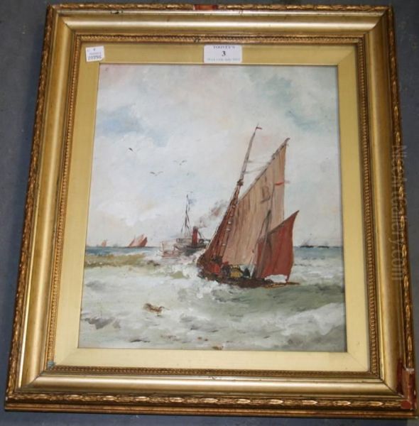 Seascape Oil Painting by Thomas Bush Hardy