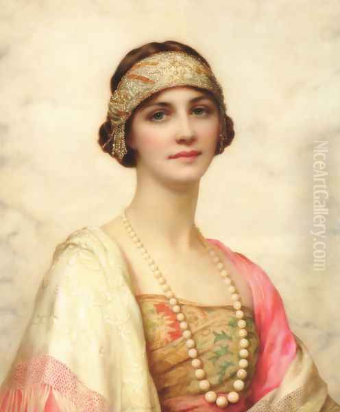 An Elegant Beauty Oil Painting by William Clarke Wontner