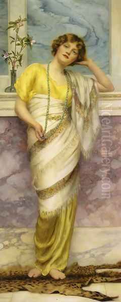 The Turquoise Necklace Oil Painting by William Clarke Wontner