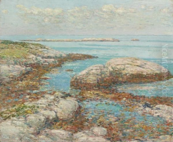 Rocks At Appledore, Morning Oil Painting by Frederick Childe Hassam