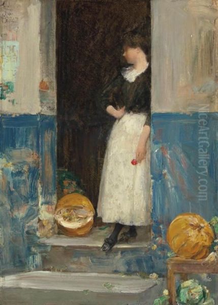 La Fruitiere Oil Painting by Frederick Childe Hassam