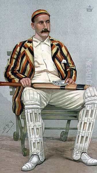 Cartoon of Lord Hawke Oil Painting by Leslie Mathew Ward