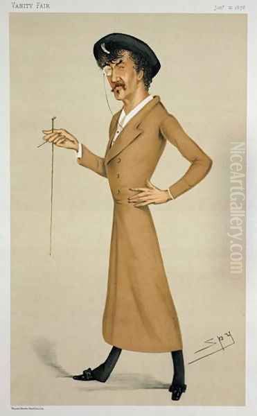 A Symphony, cartoon from of Sir James Abbott McNeill Whistler (1834-1903) from Vanity Fair, January 12, 1878 Oil Painting by Leslie Mathew Ward