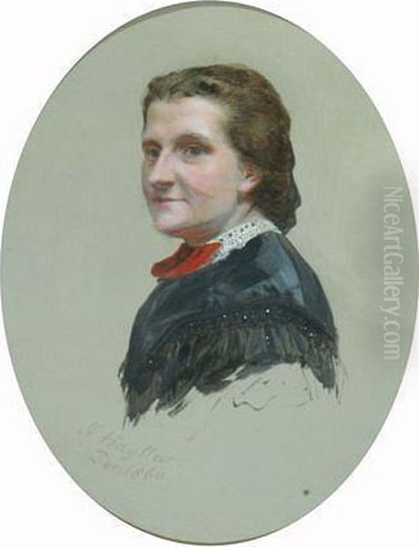 A Victorian Lady Oil Painting by James Hayllar