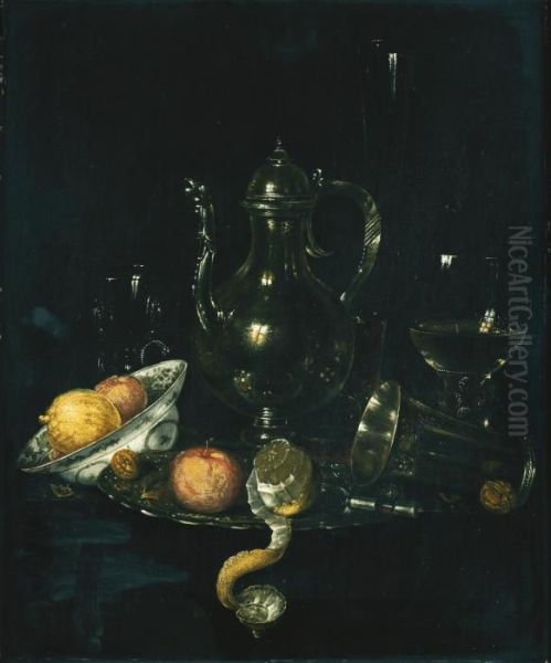 A Still Life Oil Painting by Willem Claesz. Heda